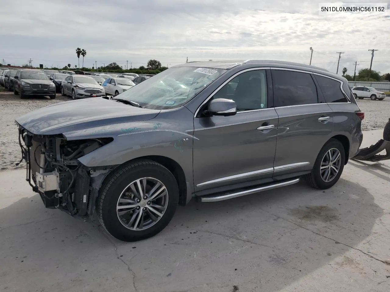 2017 Infiniti Qx60 VIN: 5N1DL0MN3HC561152 Lot: 77012904