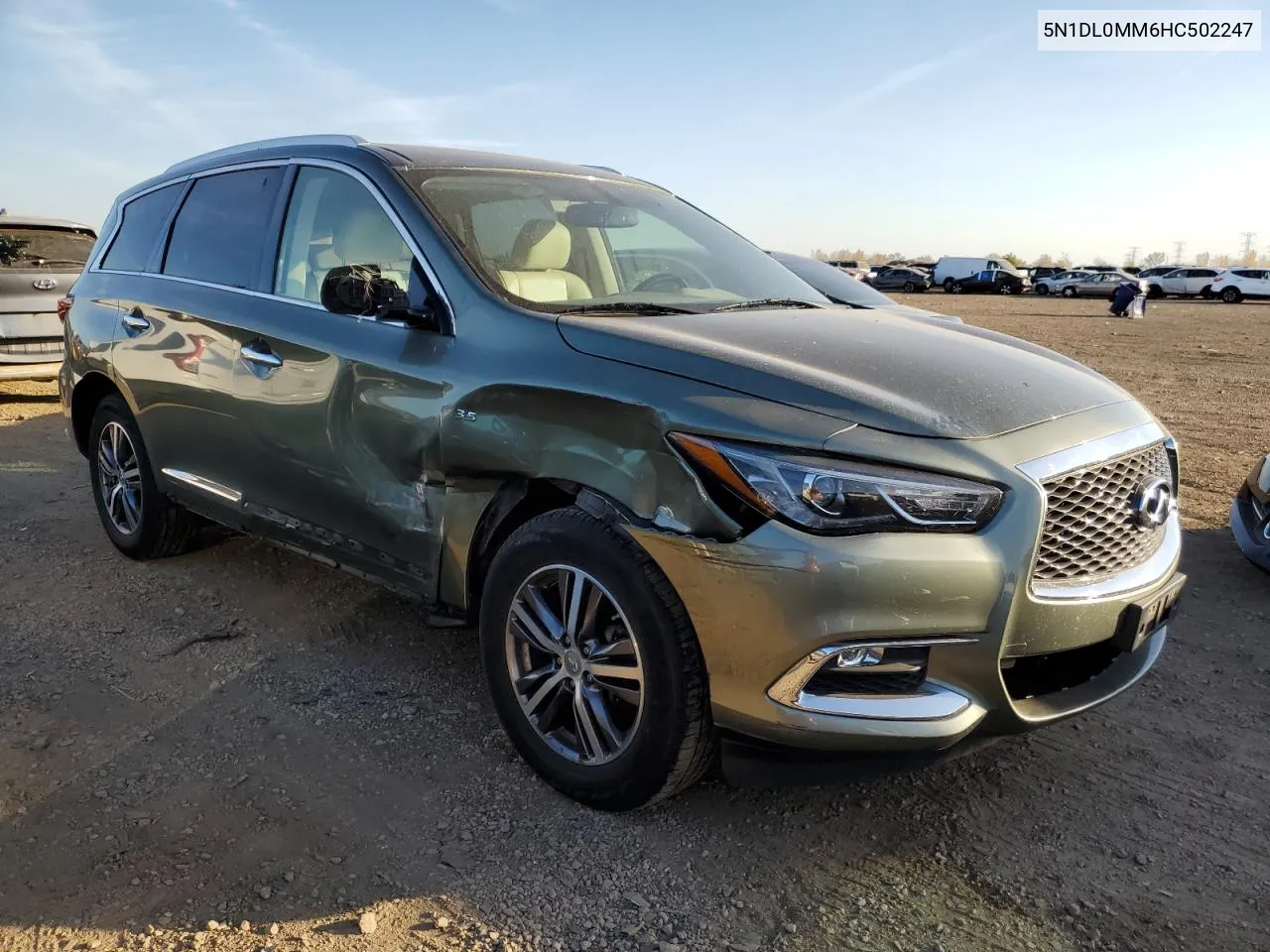 2017 Infiniti Qx60 VIN: 5N1DL0MM6HC502247 Lot: 77103584