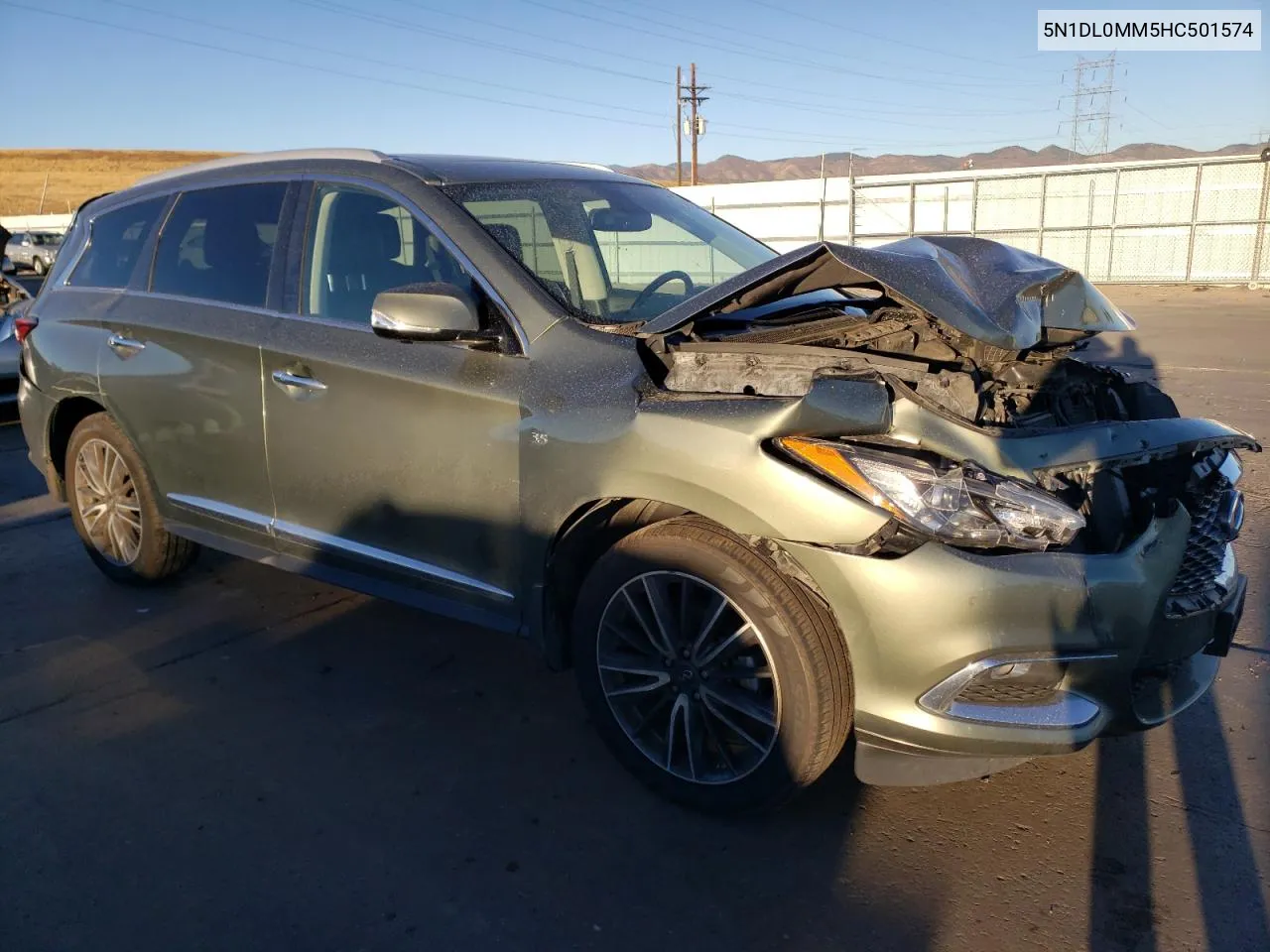 2017 Infiniti Qx60 VIN: 5N1DL0MM5HC501574 Lot: 77230314