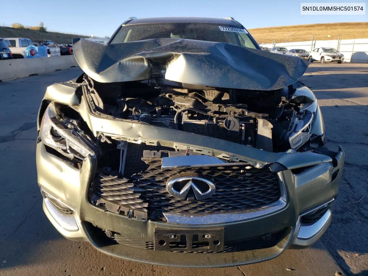 2017 Infiniti Qx60 VIN: 5N1DL0MM5HC501574 Lot: 77230314