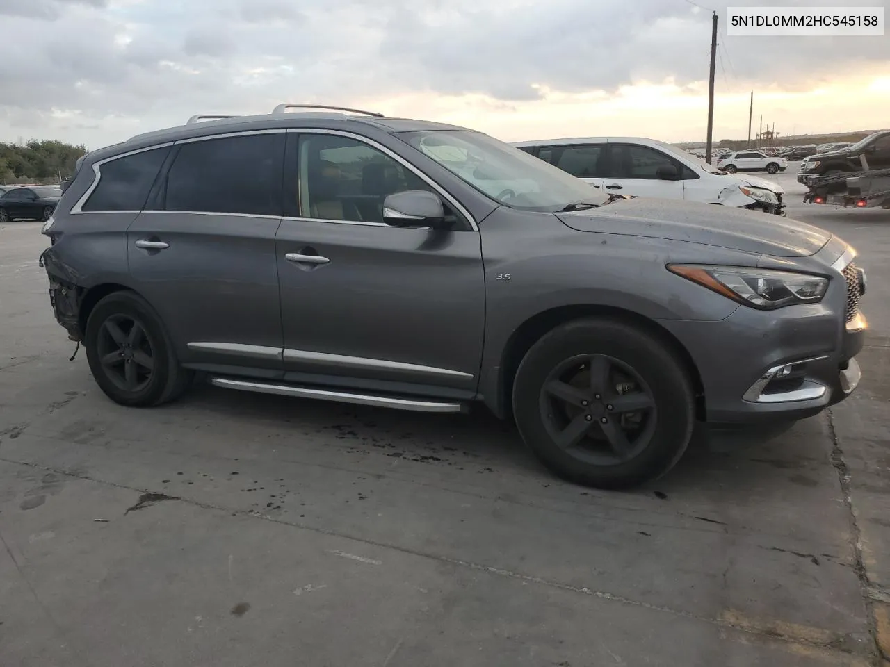 2017 Infiniti Qx60 VIN: 5N1DL0MM2HC545158 Lot: 77626514