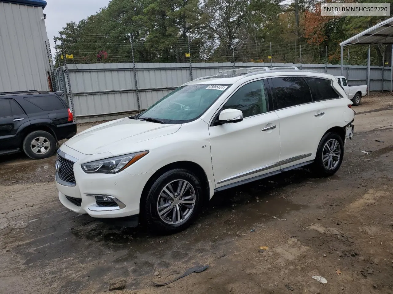 2017 Infiniti Qx60 VIN: 5N1DL0MN5HC502720 Lot: 78585484