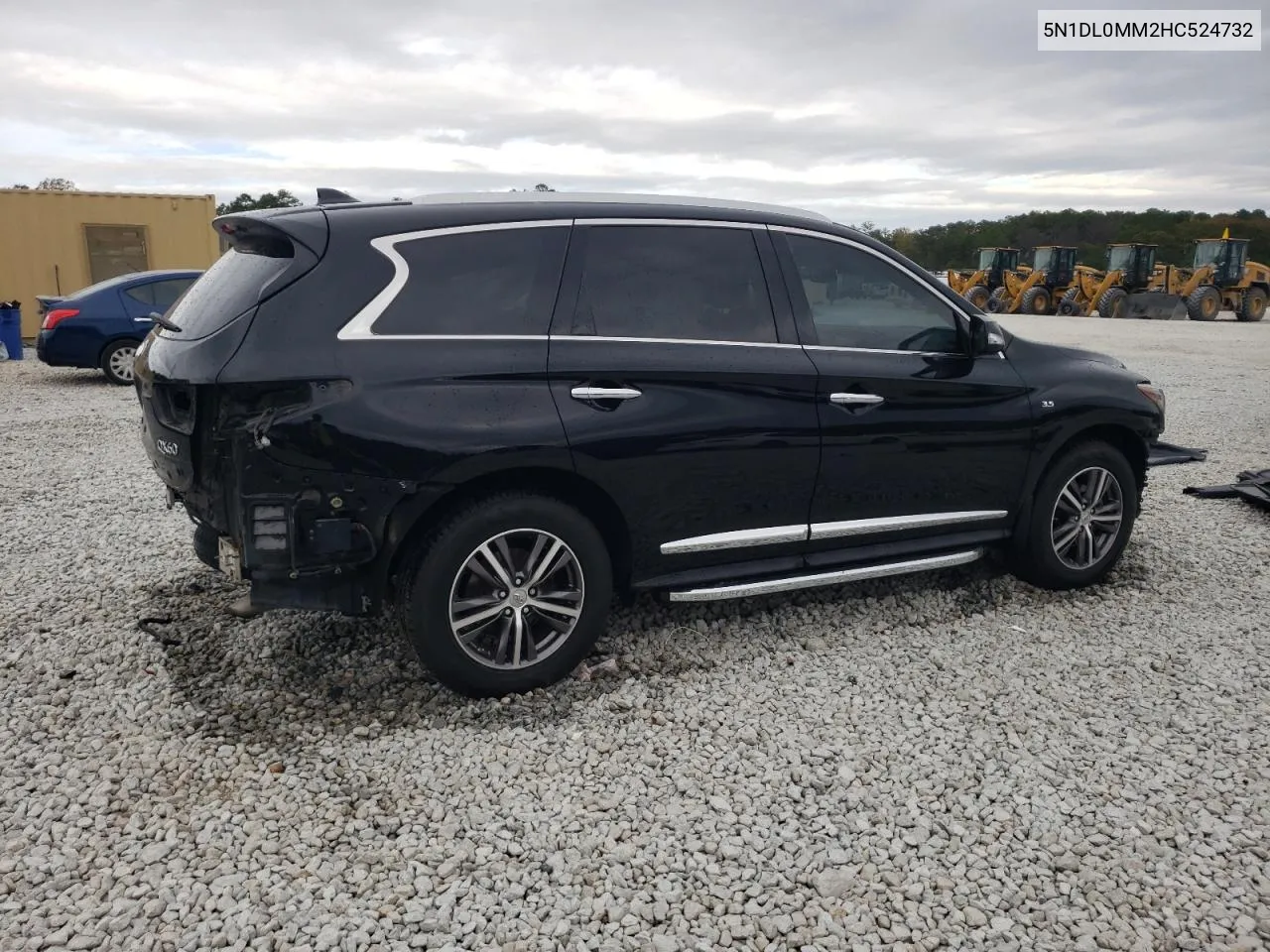 2017 Infiniti Qx60 VIN: 5N1DL0MM2HC524732 Lot: 80565874