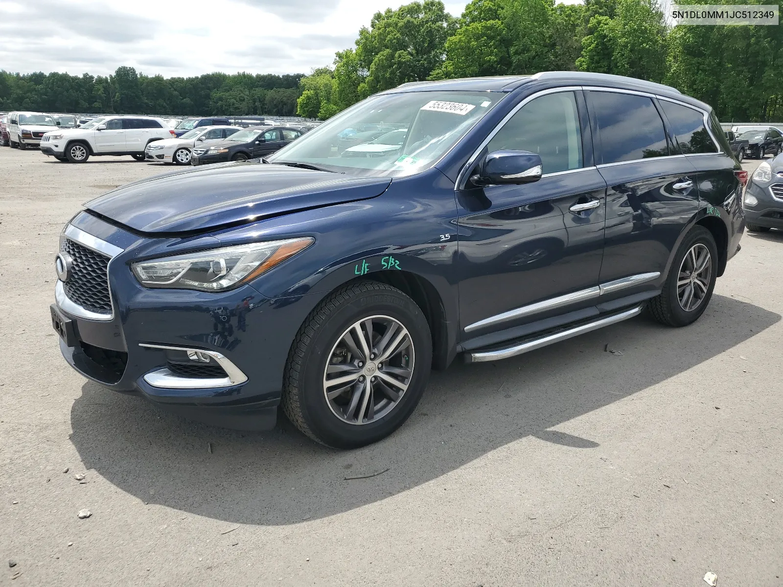 2018 Infiniti Qx60 VIN: 5N1DL0MM1JC512349 Lot: 55323604