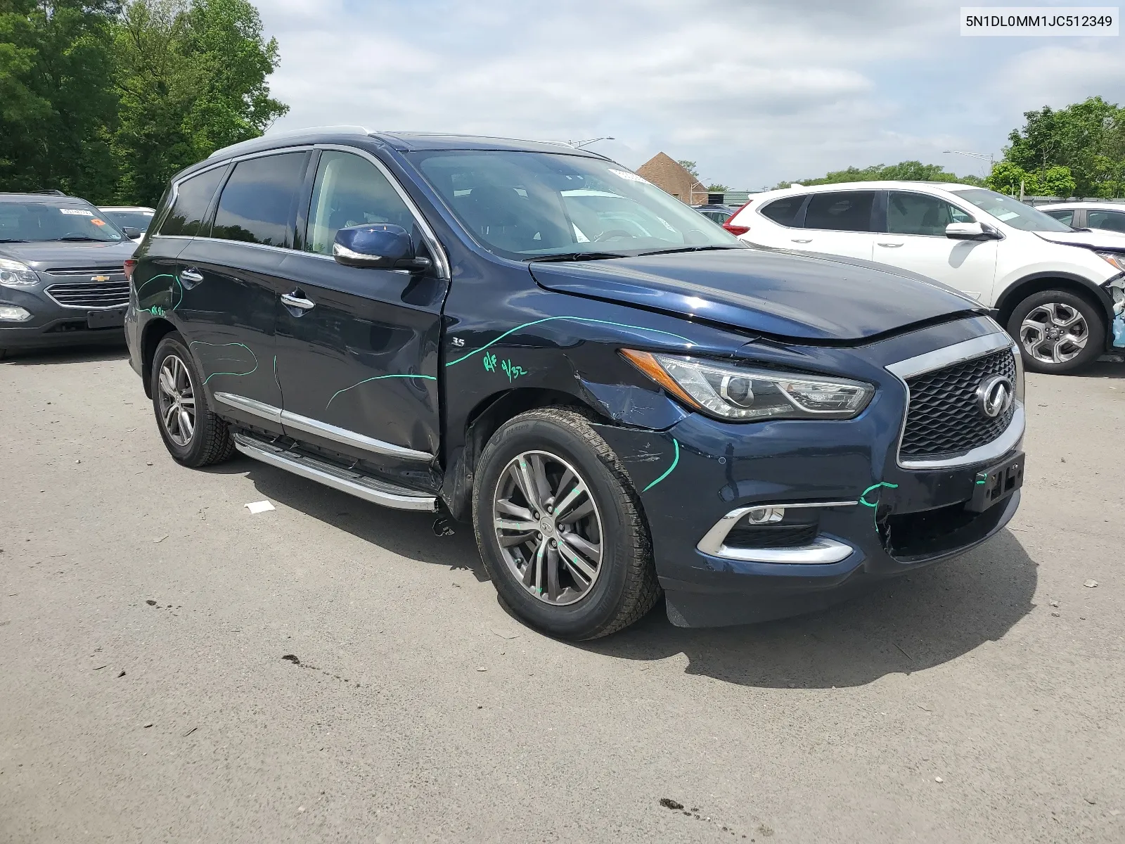 2018 Infiniti Qx60 VIN: 5N1DL0MM1JC512349 Lot: 55323604