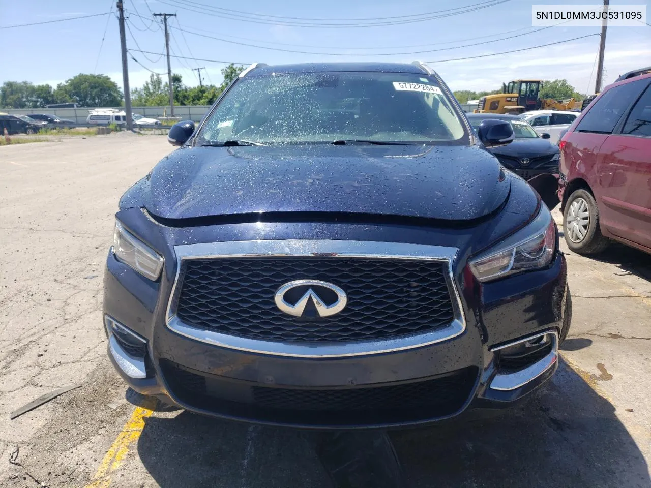 2018 Infiniti Qx60 VIN: 5N1DL0MM3JC531095 Lot: 57722284