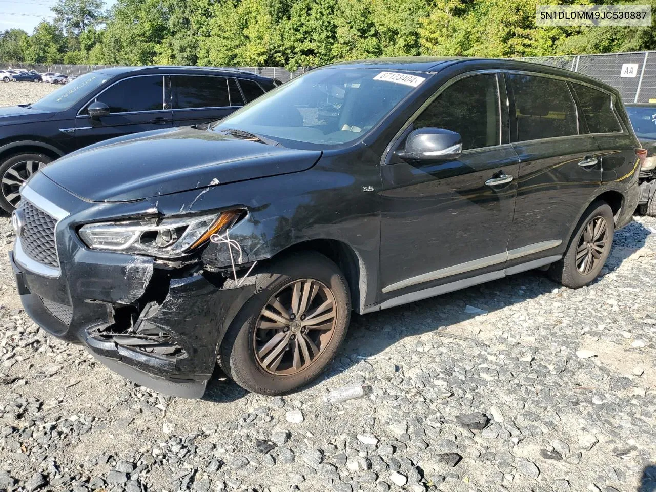 2018 Infiniti Qx60 VIN: 5N1DL0MM9JC530887 Lot: 67123404