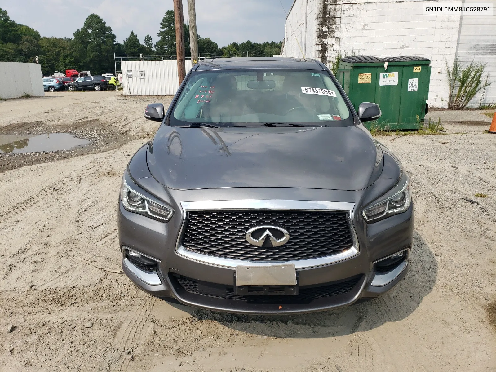 2018 Infiniti Qx60 VIN: 5N1DL0MM8JC528791 Lot: 67487594