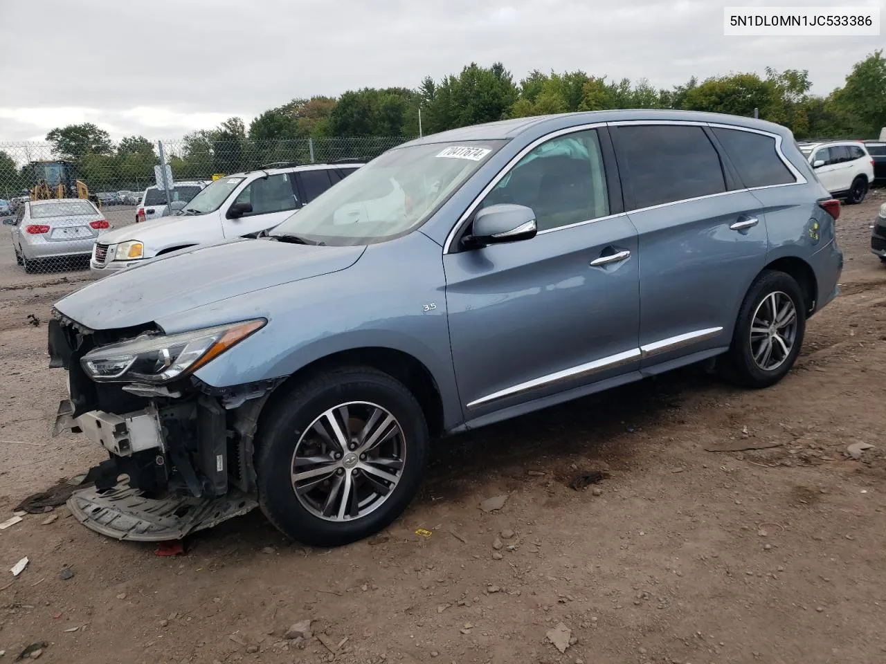 2018 Infiniti Qx60 VIN: 5N1DL0MN1JC533386 Lot: 70417674