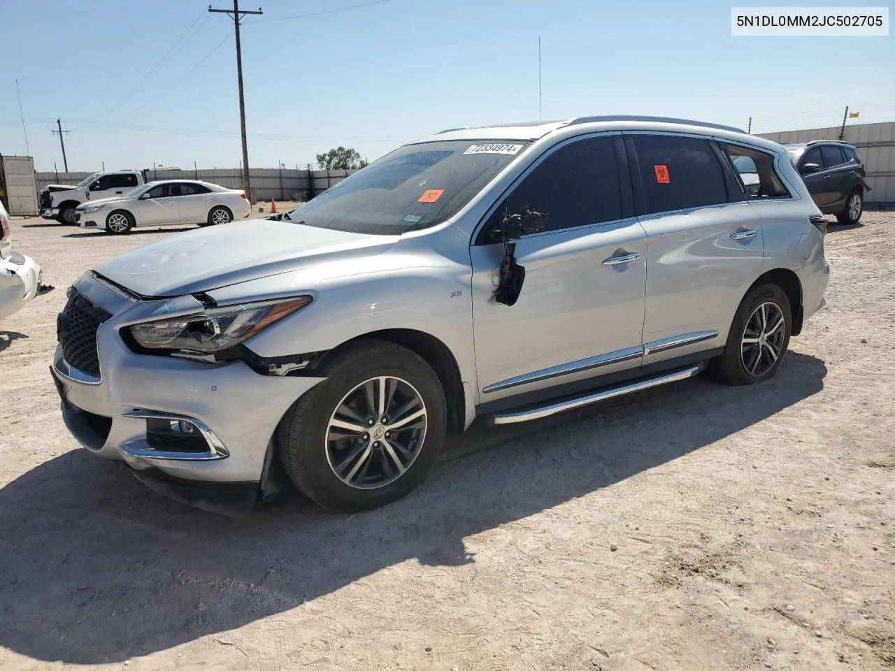 2018 Infiniti Qx60 VIN: 5N1DL0MM2JC502705 Lot: 72334974