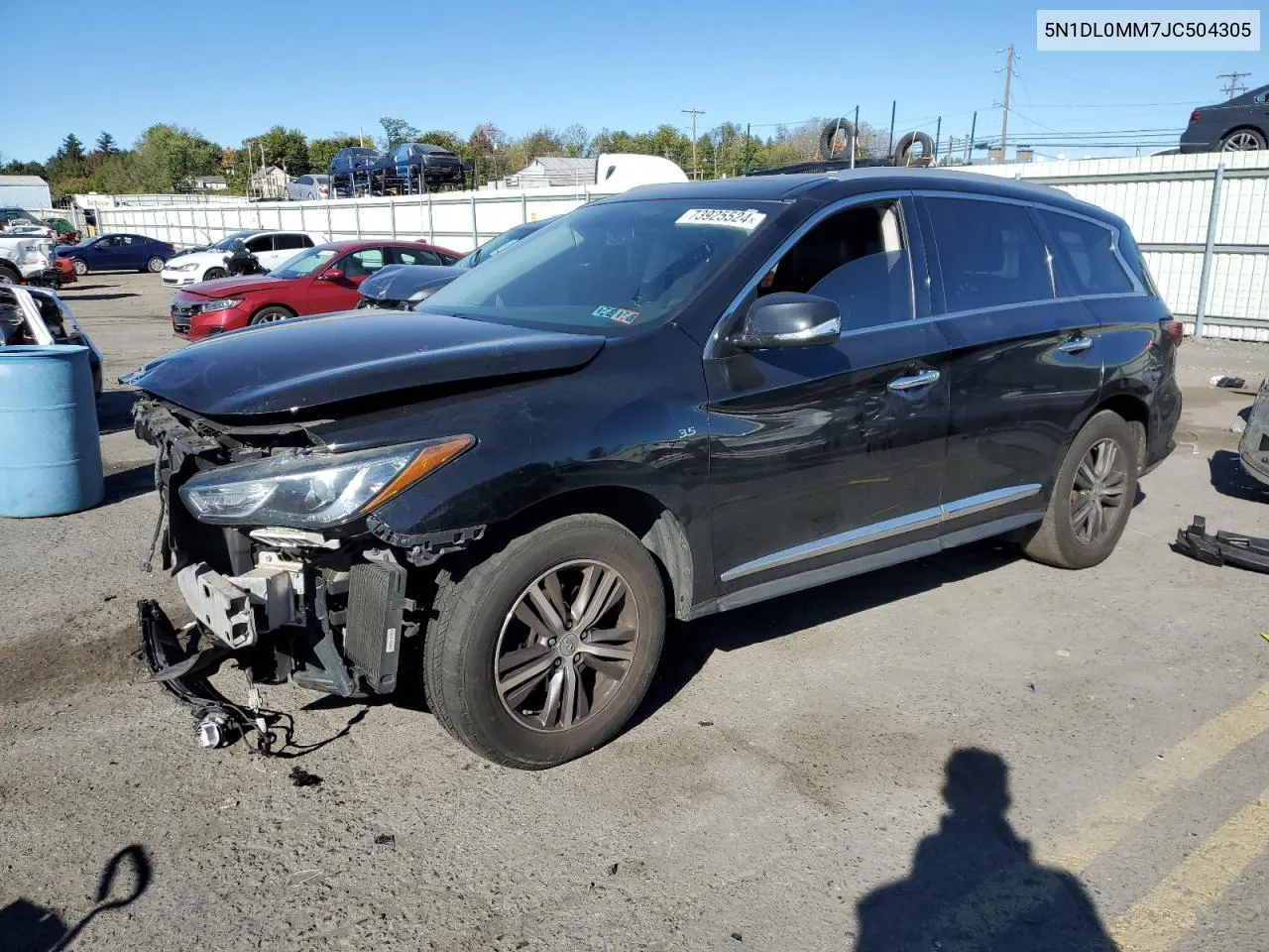 2018 Infiniti Qx60 VIN: 5N1DL0MM7JC504305 Lot: 73925524