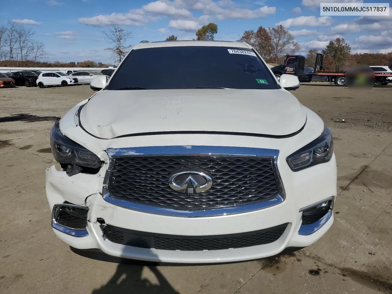 2018 Infiniti Qx60 VIN: 5N1DL0MM6JC517837 Lot: 78438244