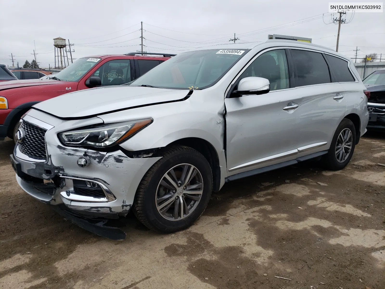 2019 Infiniti Qx60 Luxe VIN: 5N1DL0MM1KC503992 Lot: 45350094