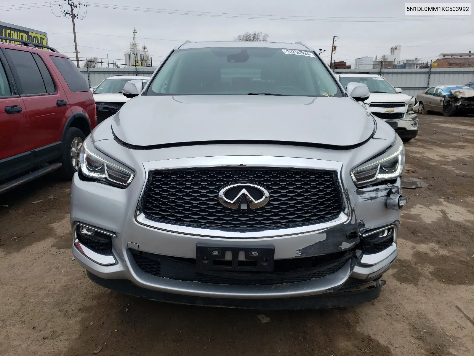 2019 Infiniti Qx60 Luxe VIN: 5N1DL0MM1KC503992 Lot: 45350094