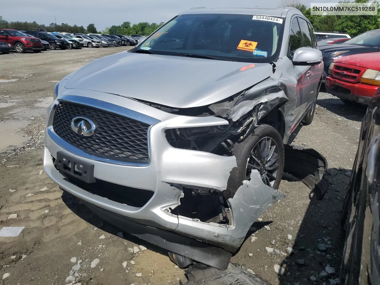 2019 Infiniti Qx60 Luxe VIN: 5N1DL0MM7KC519288 Lot: 53440424