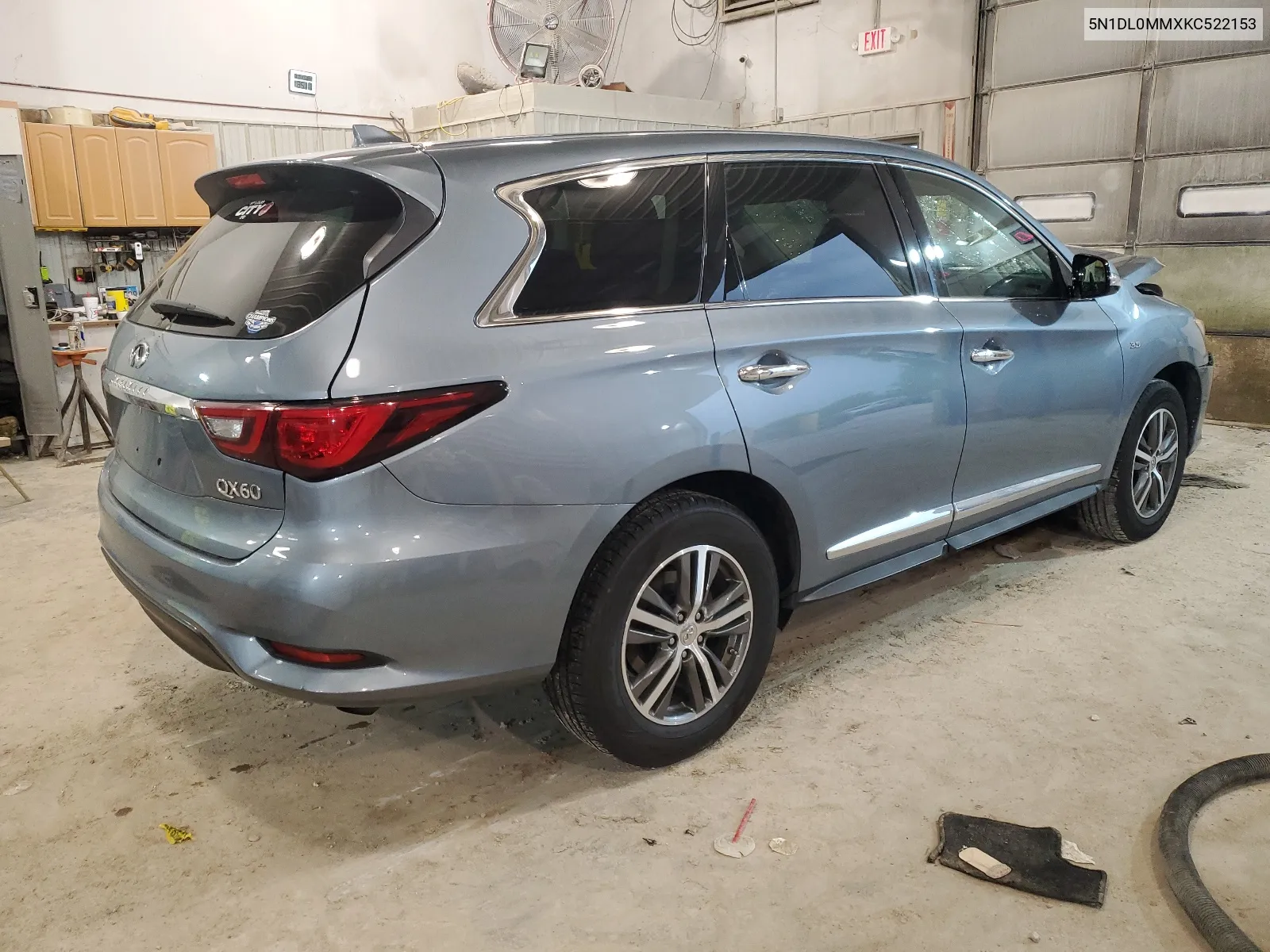 2019 Infiniti Qx60 Luxe VIN: 5N1DL0MMXKC522153 Lot: 53978454