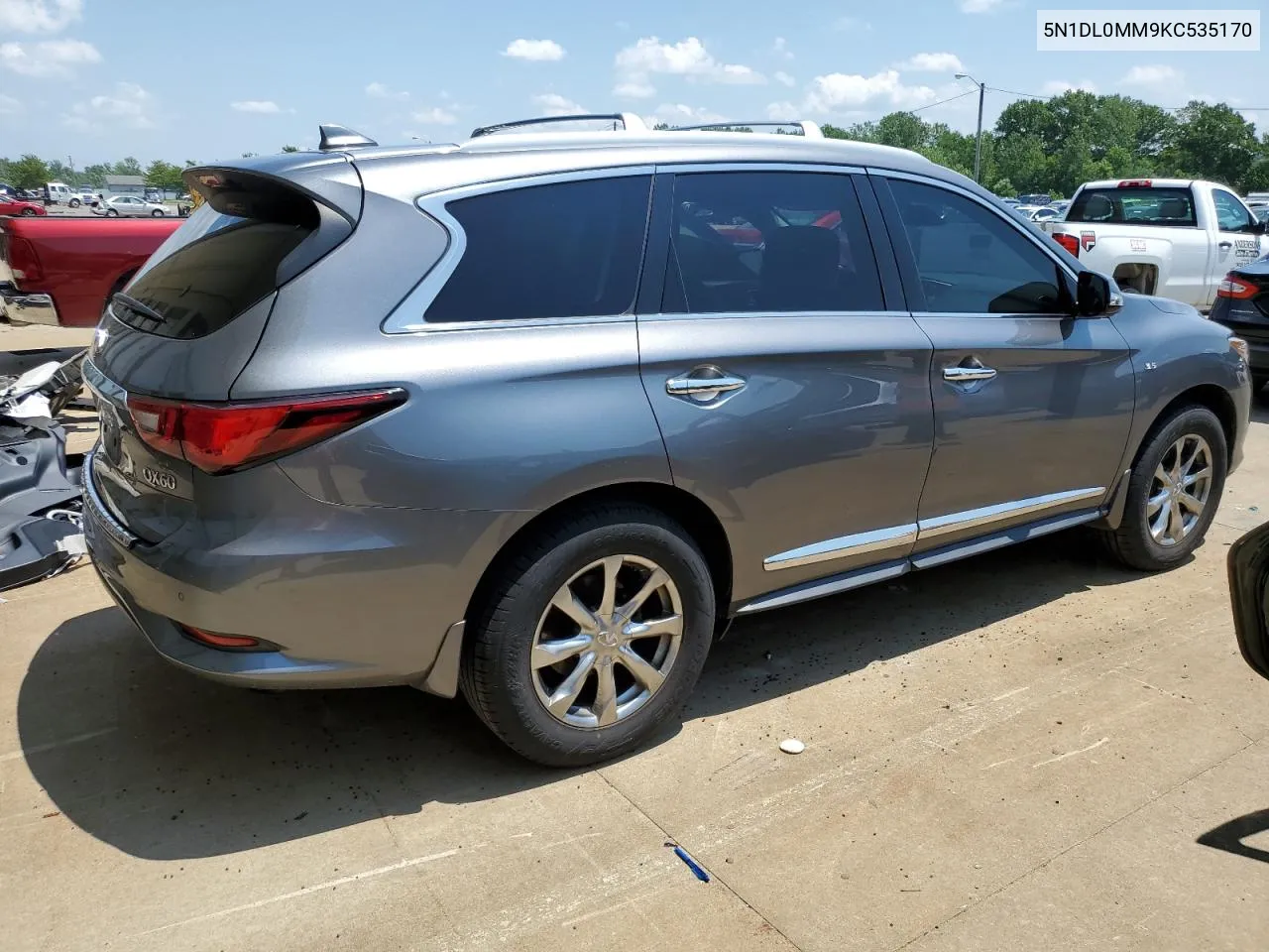 2019 Infiniti Qx60 Luxe VIN: 5N1DL0MM9KC535170 Lot: 60475334