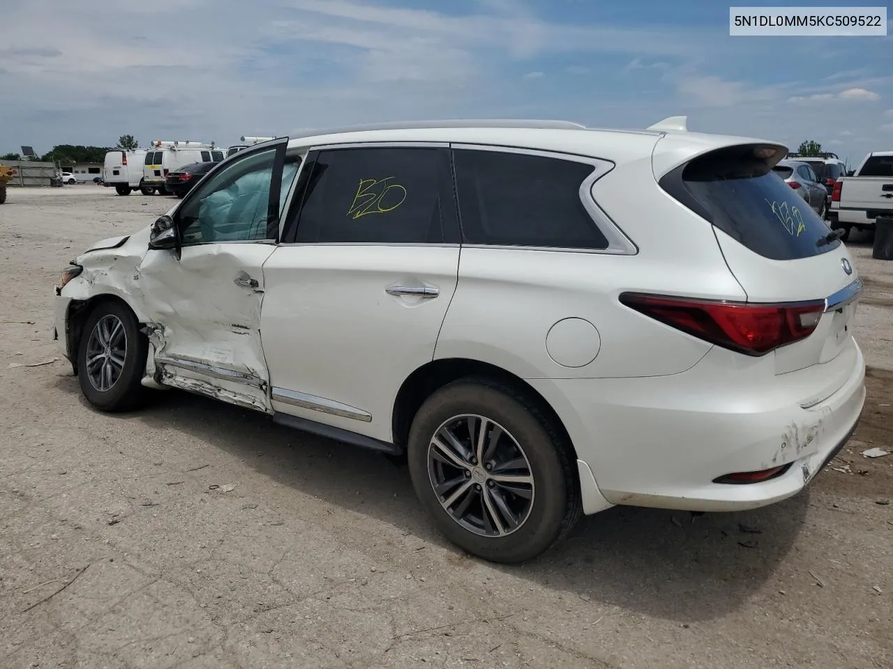 2019 Infiniti Qx60 Luxe VIN: 5N1DL0MM5KC509522 Lot: 60981364