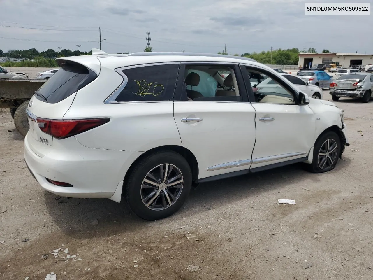 2019 Infiniti Qx60 Luxe VIN: 5N1DL0MM5KC509522 Lot: 60981364