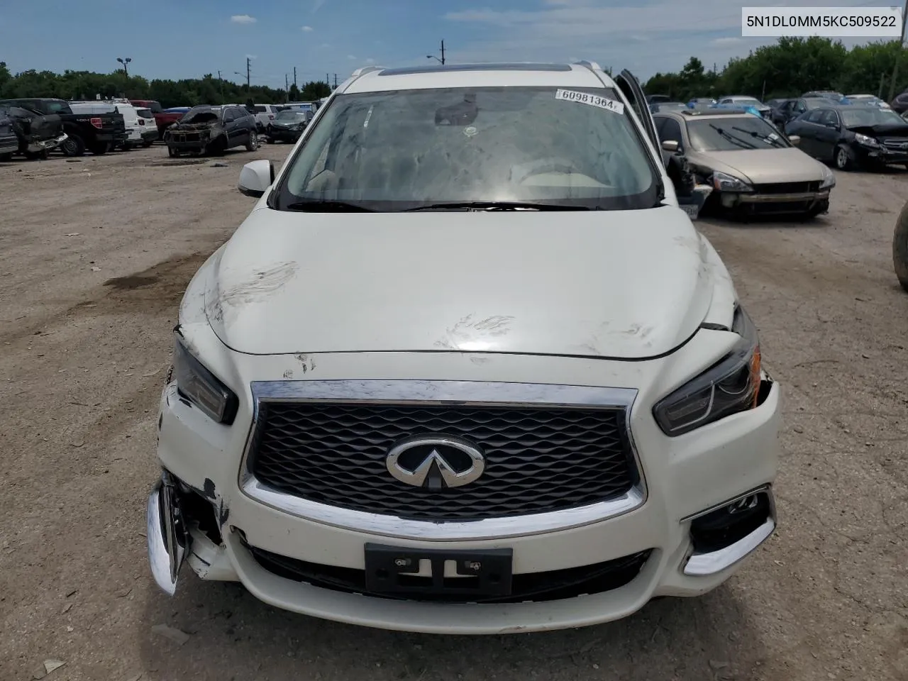 2019 Infiniti Qx60 Luxe VIN: 5N1DL0MM5KC509522 Lot: 60981364