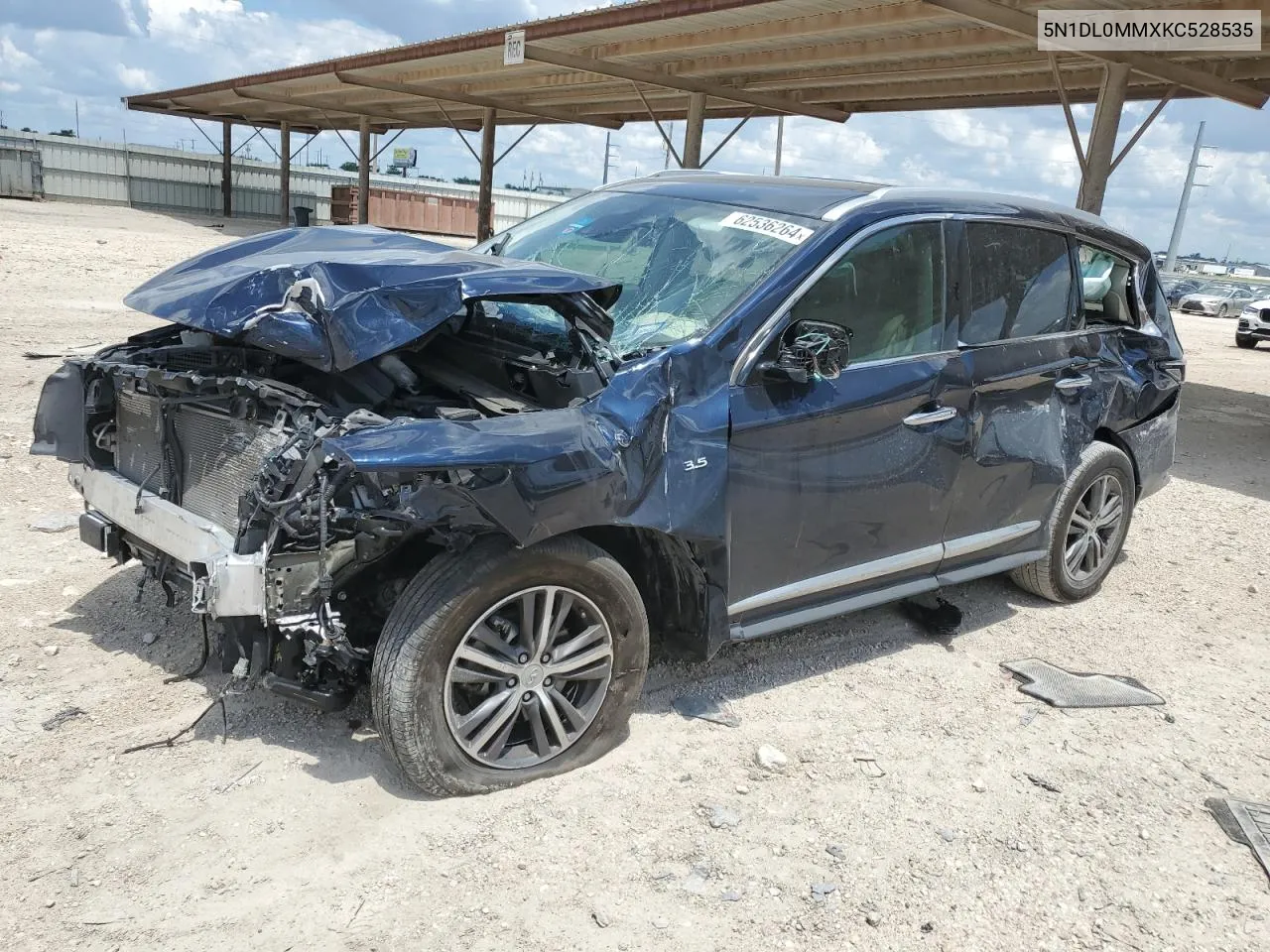 2019 Infiniti Qx60 Luxe VIN: 5N1DL0MMXKC528535 Lot: 62536264