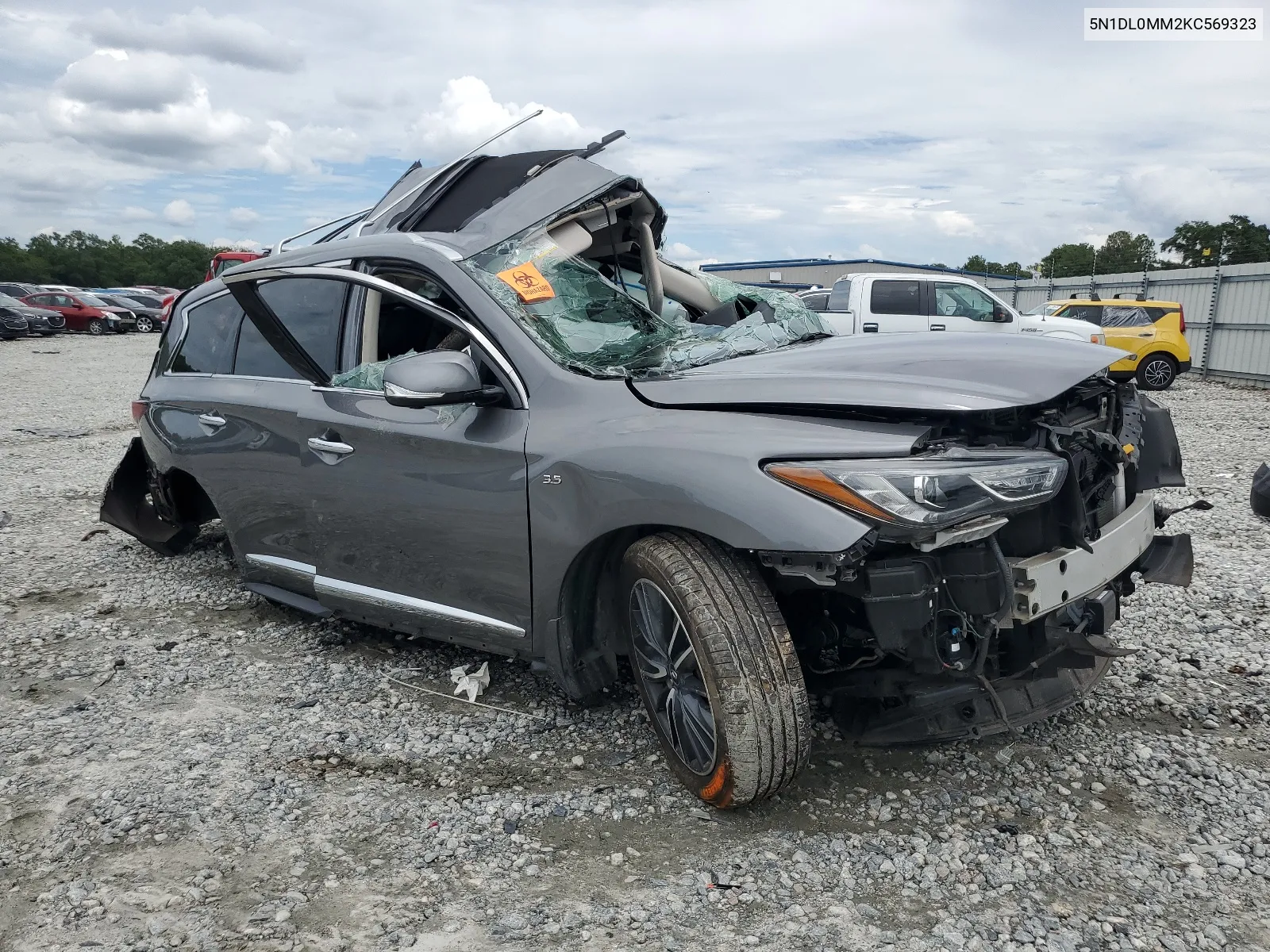 2019 Infiniti Qx60 Luxe VIN: 5N1DL0MM2KC569323 Lot: 63652724