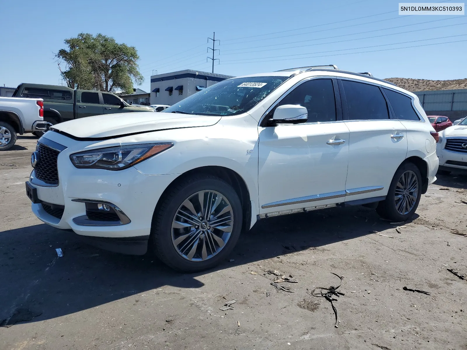 2019 Infiniti Qx60 Luxe VIN: 5N1DL0MM3KC510393 Lot: 64013524