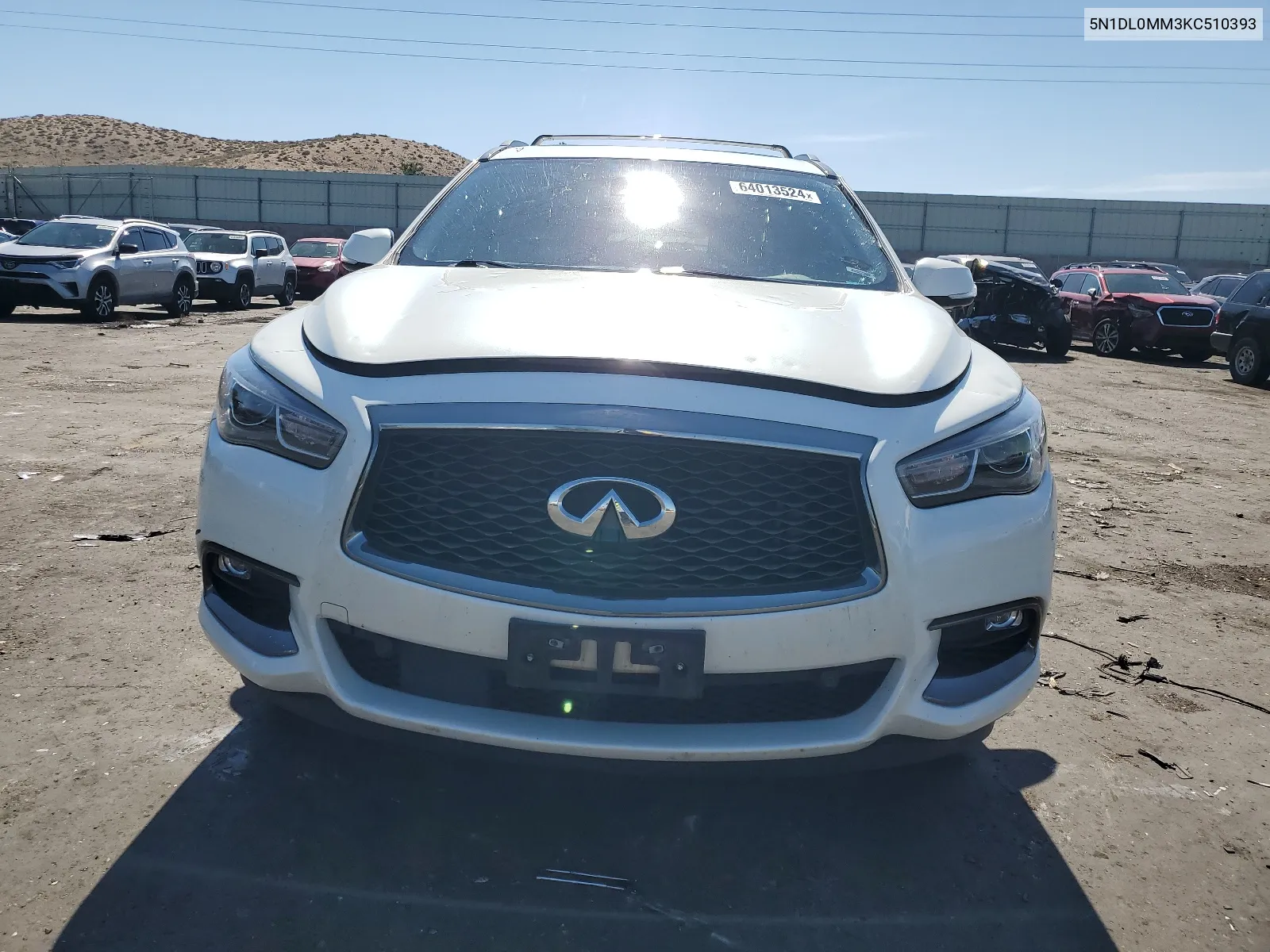 2019 Infiniti Qx60 Luxe VIN: 5N1DL0MM3KC510393 Lot: 64013524