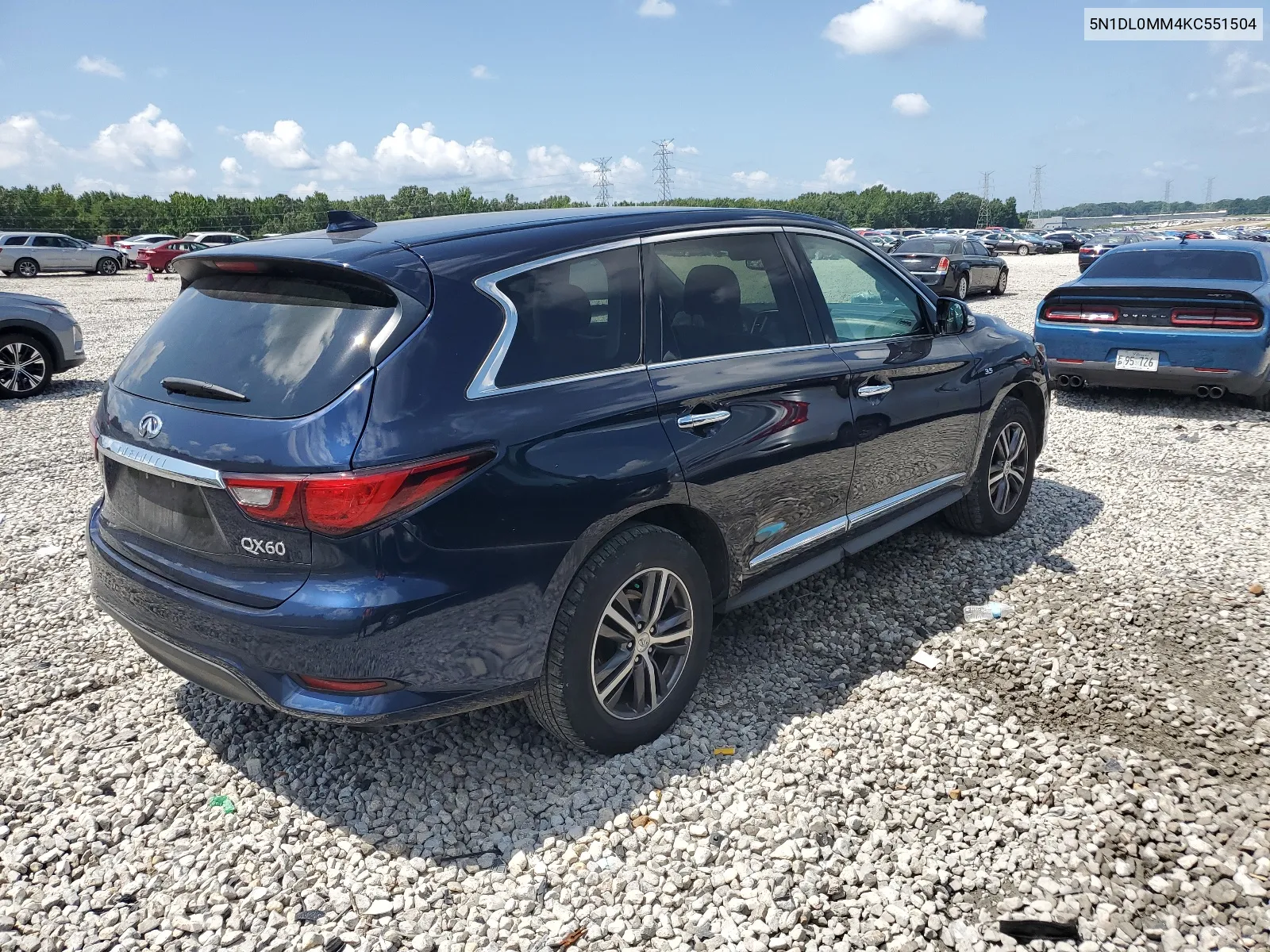 2019 Infiniti Qx60 Luxe VIN: 5N1DL0MM4KC551504 Lot: 64948744