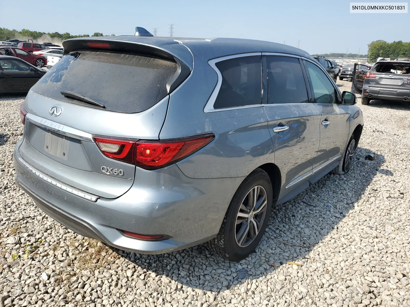 2019 Infiniti Qx60 Luxe VIN: 5N1DL0MNXKC501831 Lot: 66976144