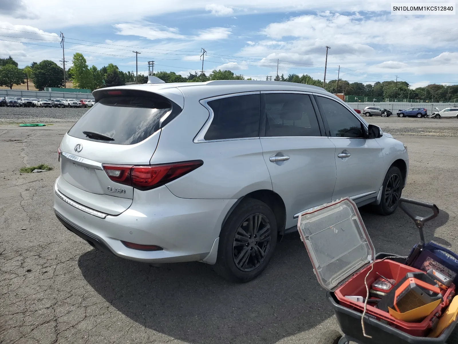 2019 Infiniti Qx60 Luxe VIN: 5N1DL0MM1KC512840 Lot: 68081984