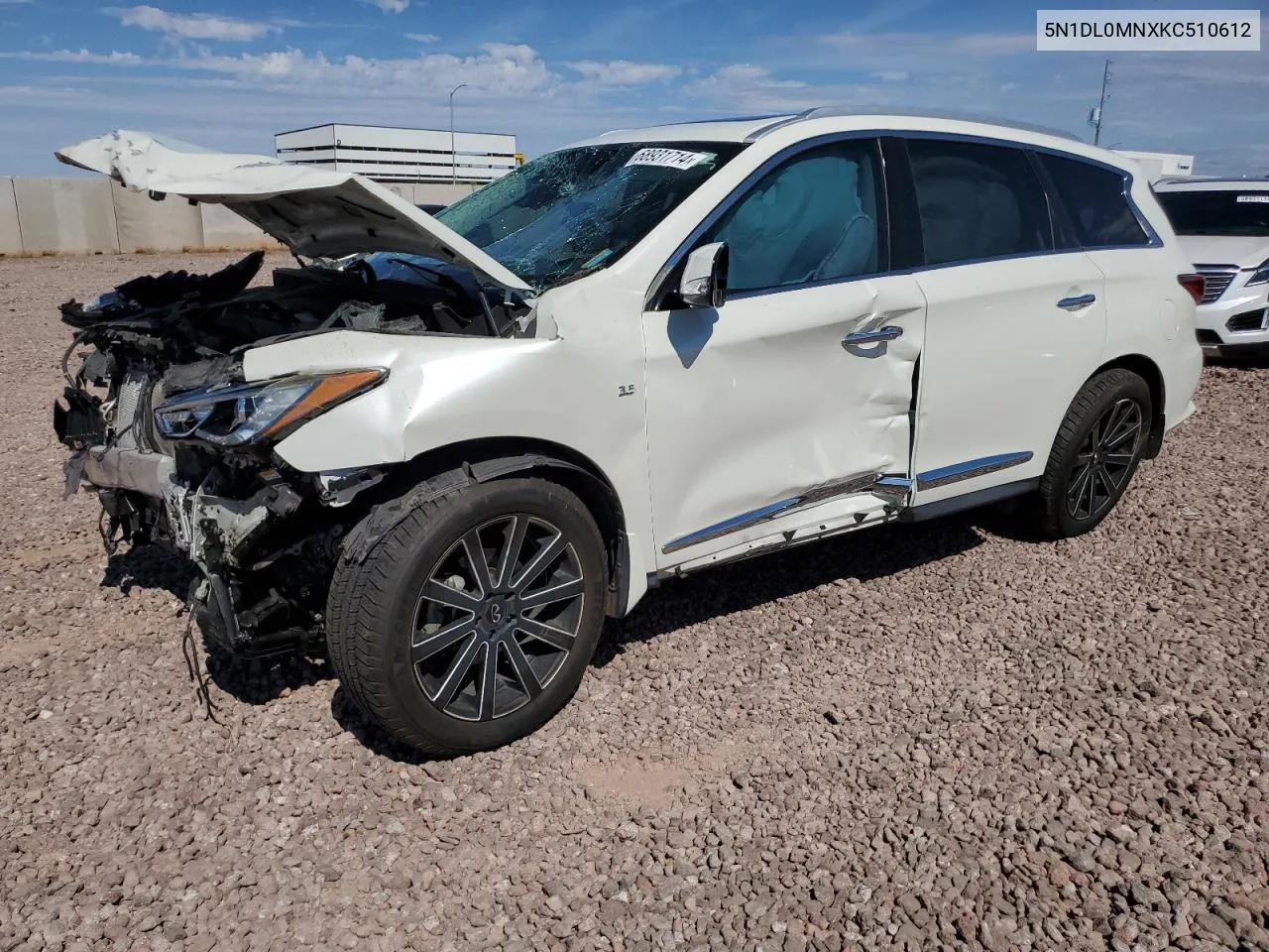 2019 Infiniti Qx60 Luxe VIN: 5N1DL0MNXKC510612 Lot: 68931714