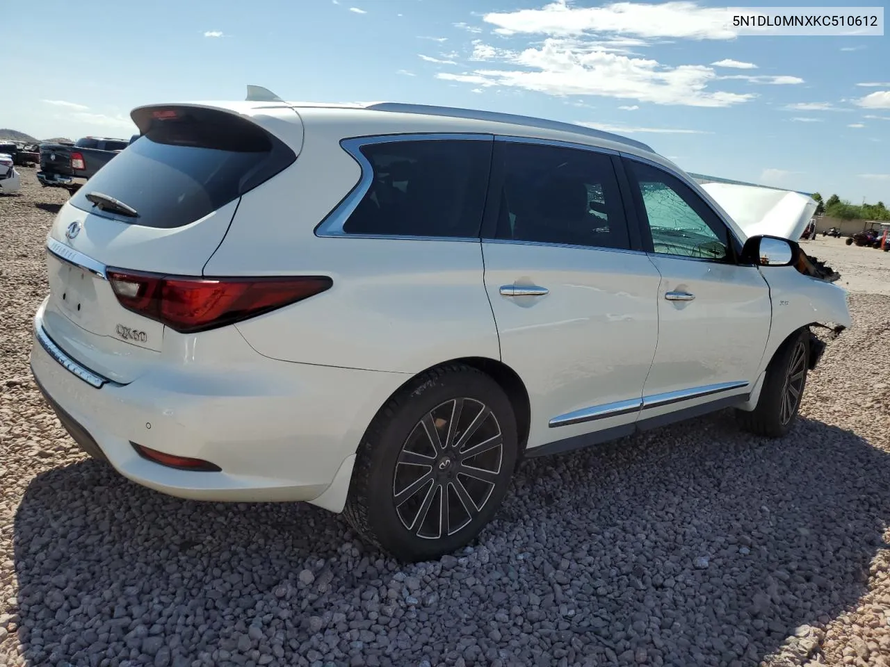 2019 Infiniti Qx60 Luxe VIN: 5N1DL0MNXKC510612 Lot: 68931714