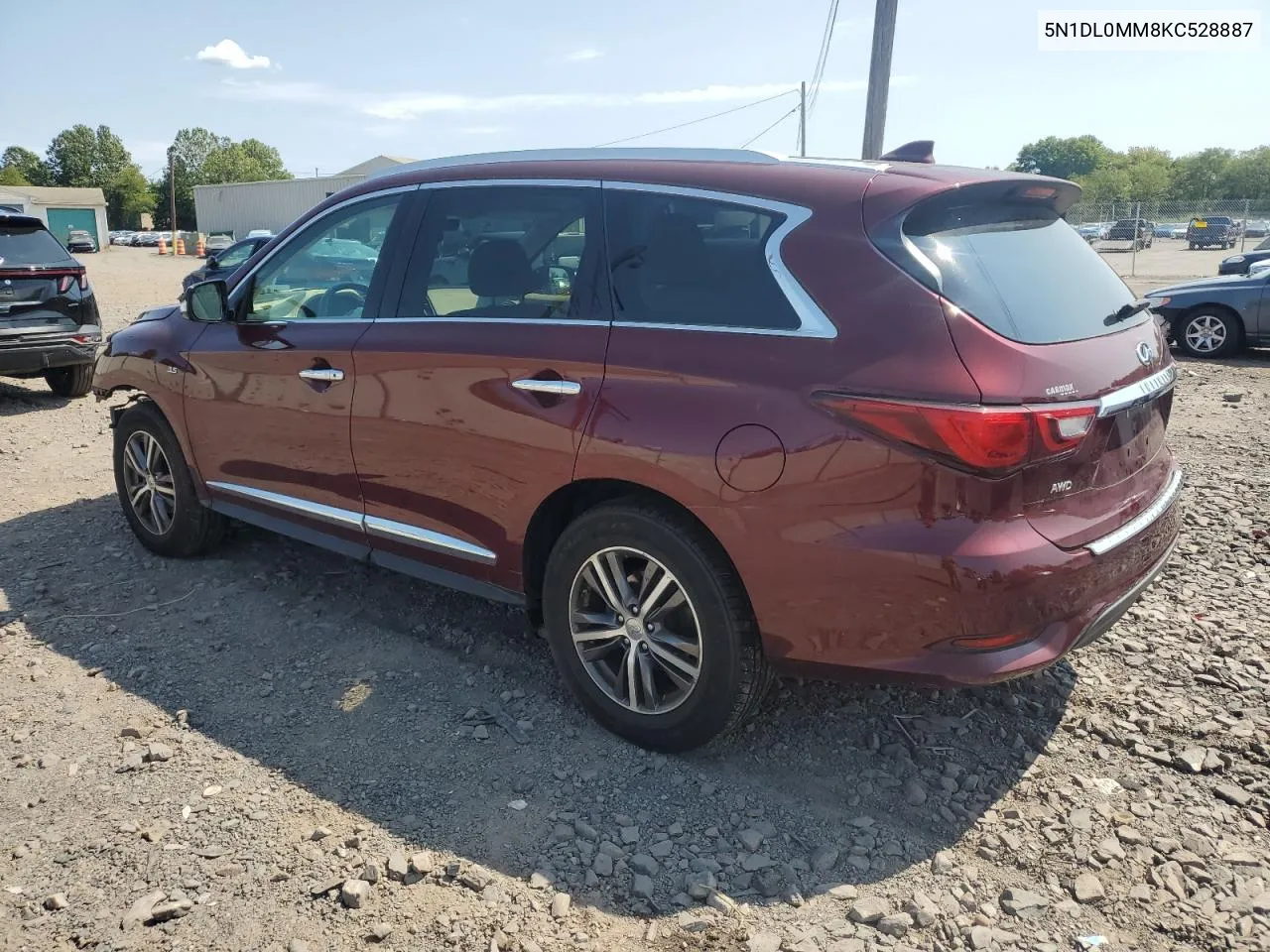 2019 Infiniti Qx60 Luxe VIN: 5N1DL0MM8KC528887 Lot: 69654944