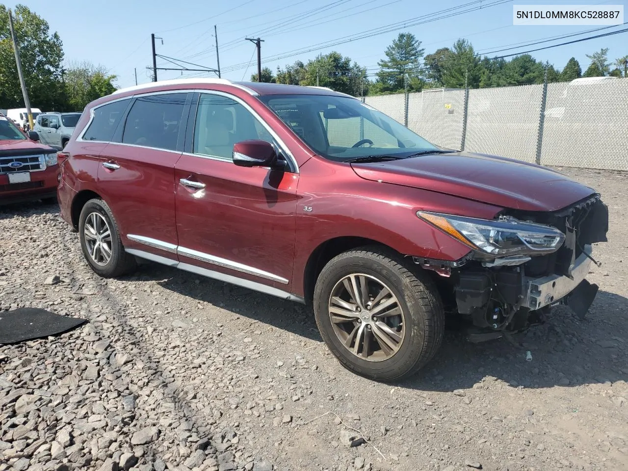 2019 Infiniti Qx60 Luxe VIN: 5N1DL0MM8KC528887 Lot: 69654944