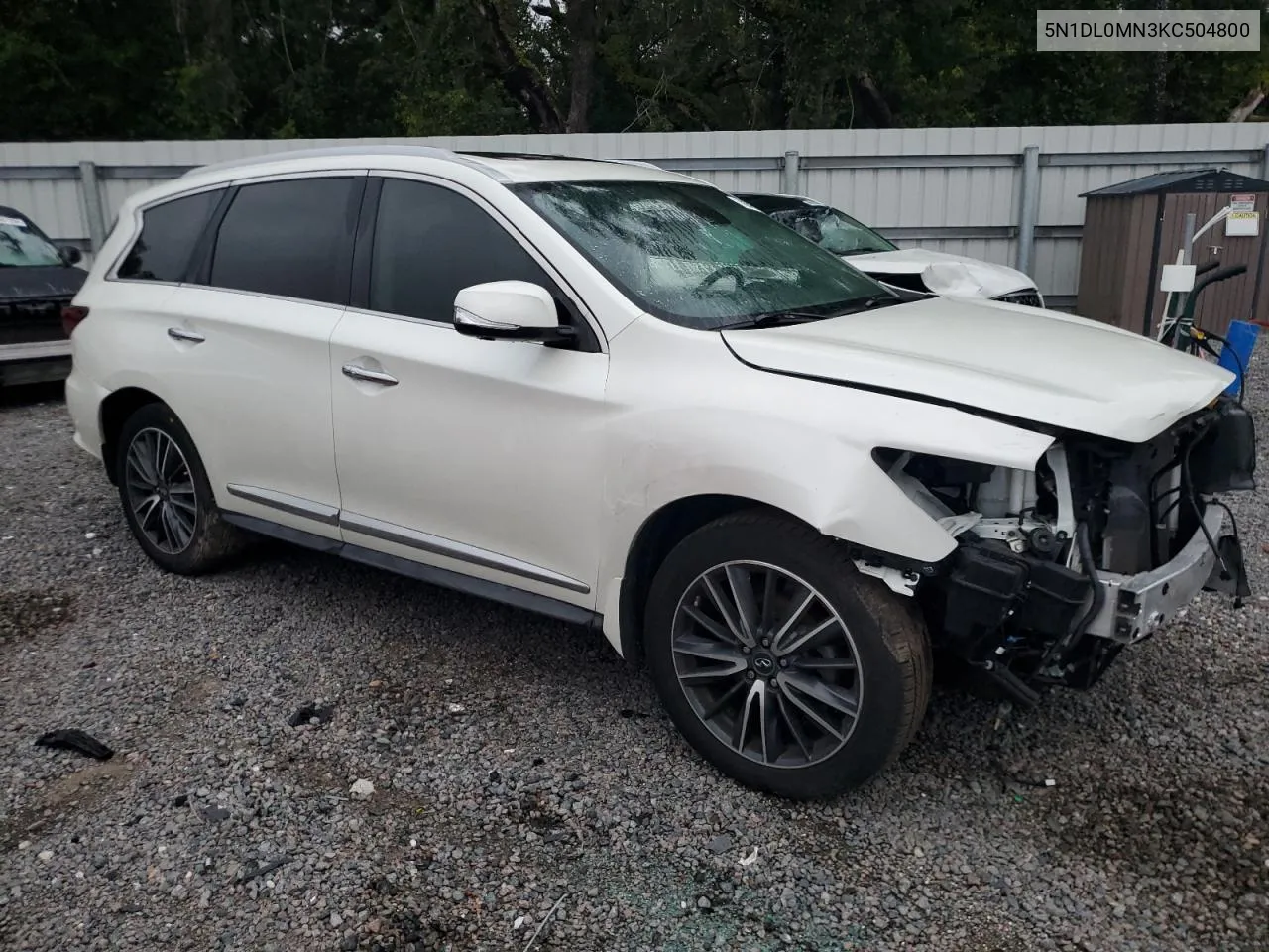 2019 Infiniti Qx60 Luxe VIN: 5N1DL0MN3KC504800 Lot: 70048984