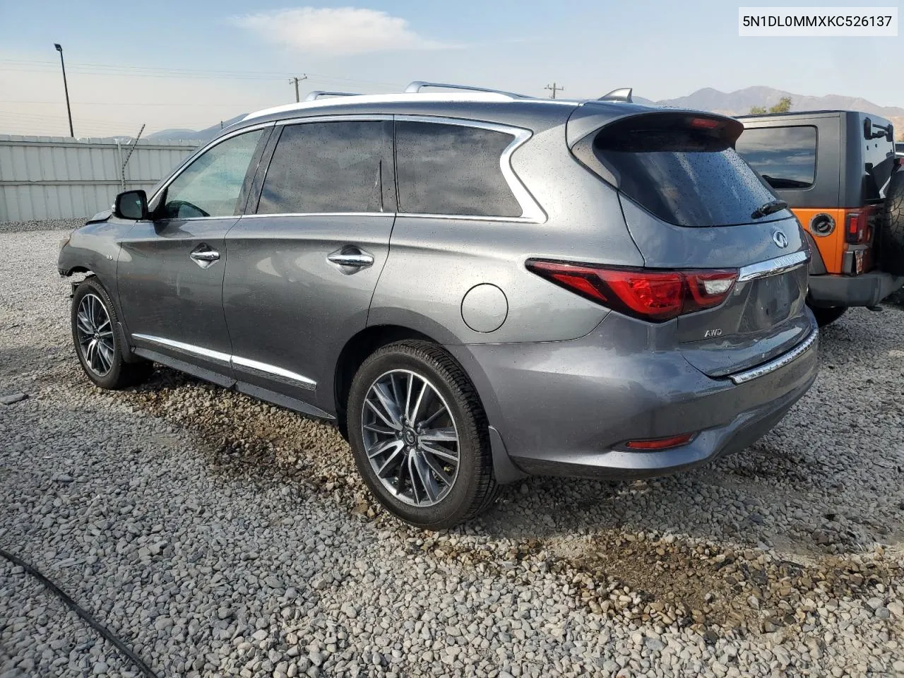 2019 Infiniti Qx60 Luxe VIN: 5N1DL0MMXKC526137 Lot: 70539494