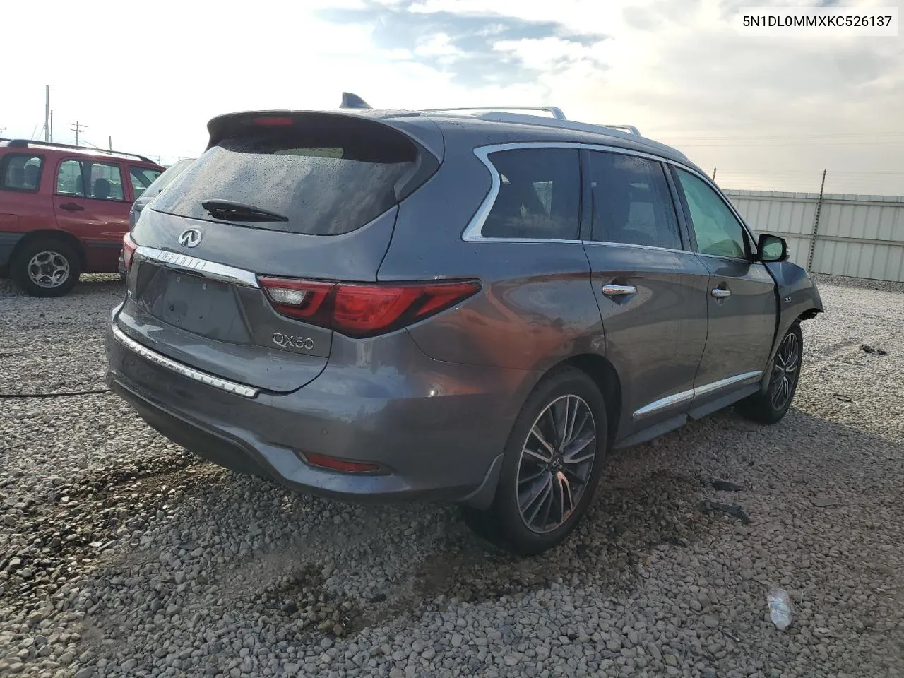 2019 Infiniti Qx60 Luxe VIN: 5N1DL0MMXKC526137 Lot: 70539494