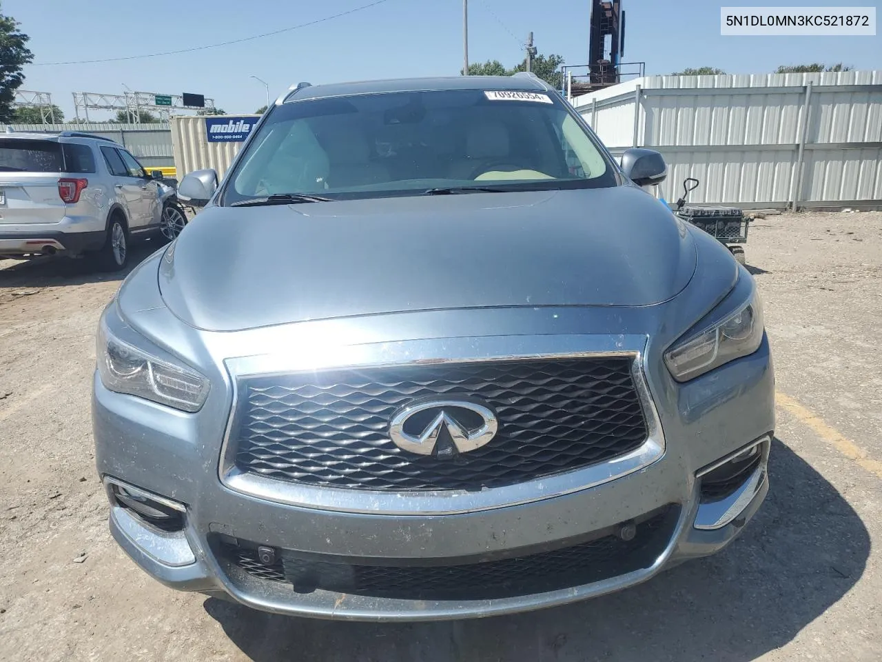 2019 Infiniti Qx60 Luxe VIN: 5N1DL0MN3KC521872 Lot: 70926554