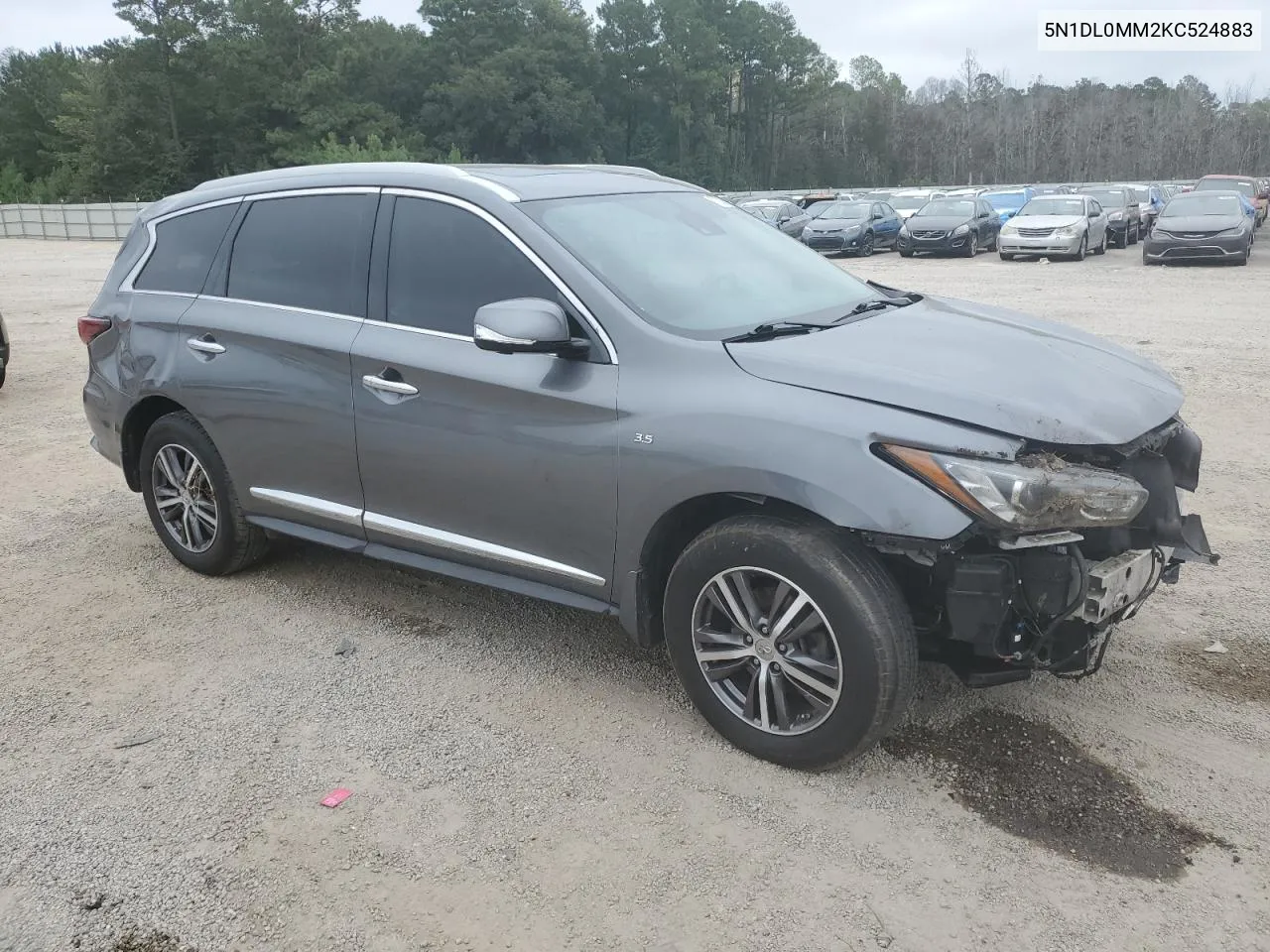 2019 Infiniti Qx60 Luxe VIN: 5N1DL0MM2KC524883 Lot: 71030674