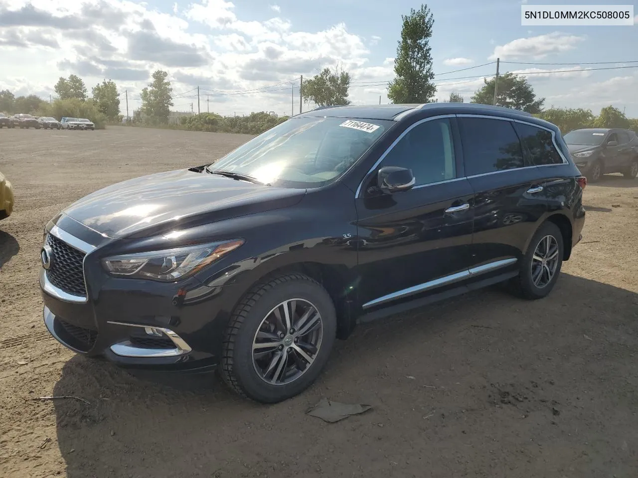 5N1DL0MM2KC508005 2019 Infiniti Qx60 Luxe