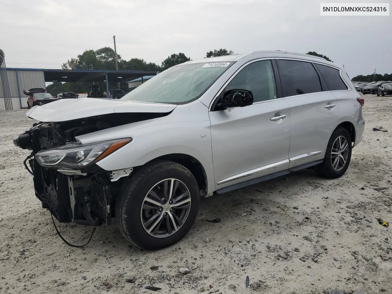 2019 Infiniti Qx60 Luxe VIN: 5N1DL0MNXKC524316 Lot: 71410394