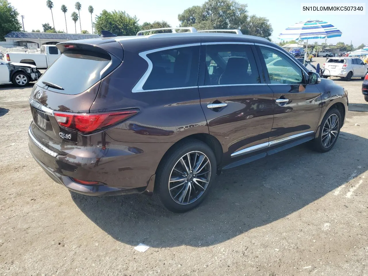 2019 Infiniti Qx60 Luxe VIN: 5N1DL0MM0KC507340 Lot: 71594944