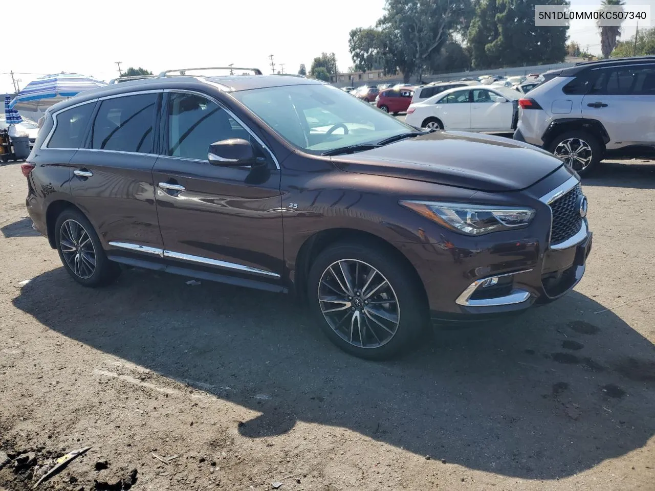 2019 Infiniti Qx60 Luxe VIN: 5N1DL0MM0KC507340 Lot: 71594944