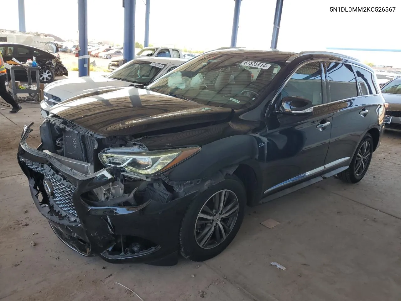 5N1DL0MM2KC526567 2019 Infiniti Qx60 Luxe