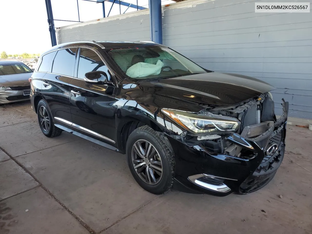 5N1DL0MM2KC526567 2019 Infiniti Qx60 Luxe