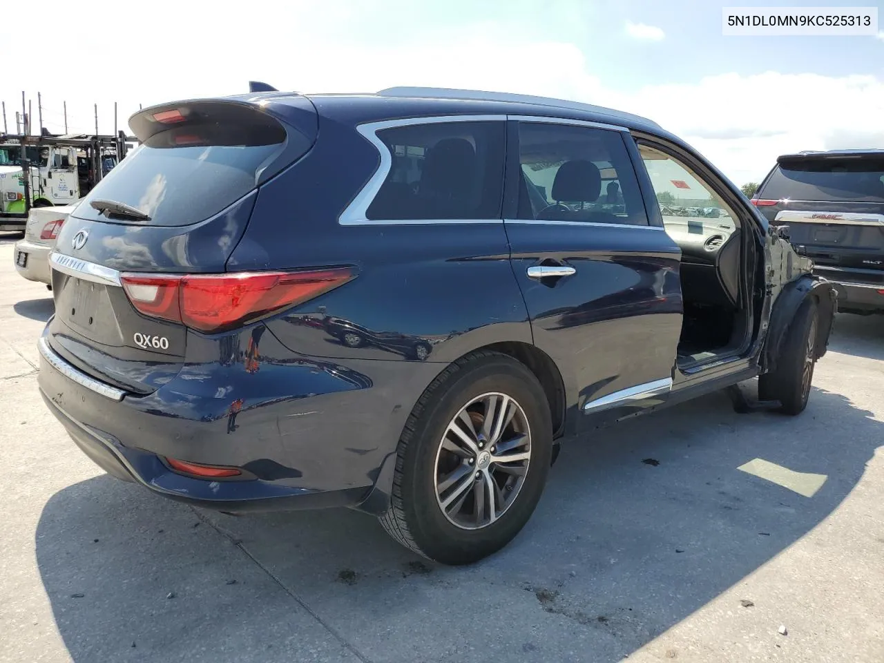 2019 Infiniti Qx60 Luxe VIN: 5N1DL0MN9KC525313 Lot: 71943374