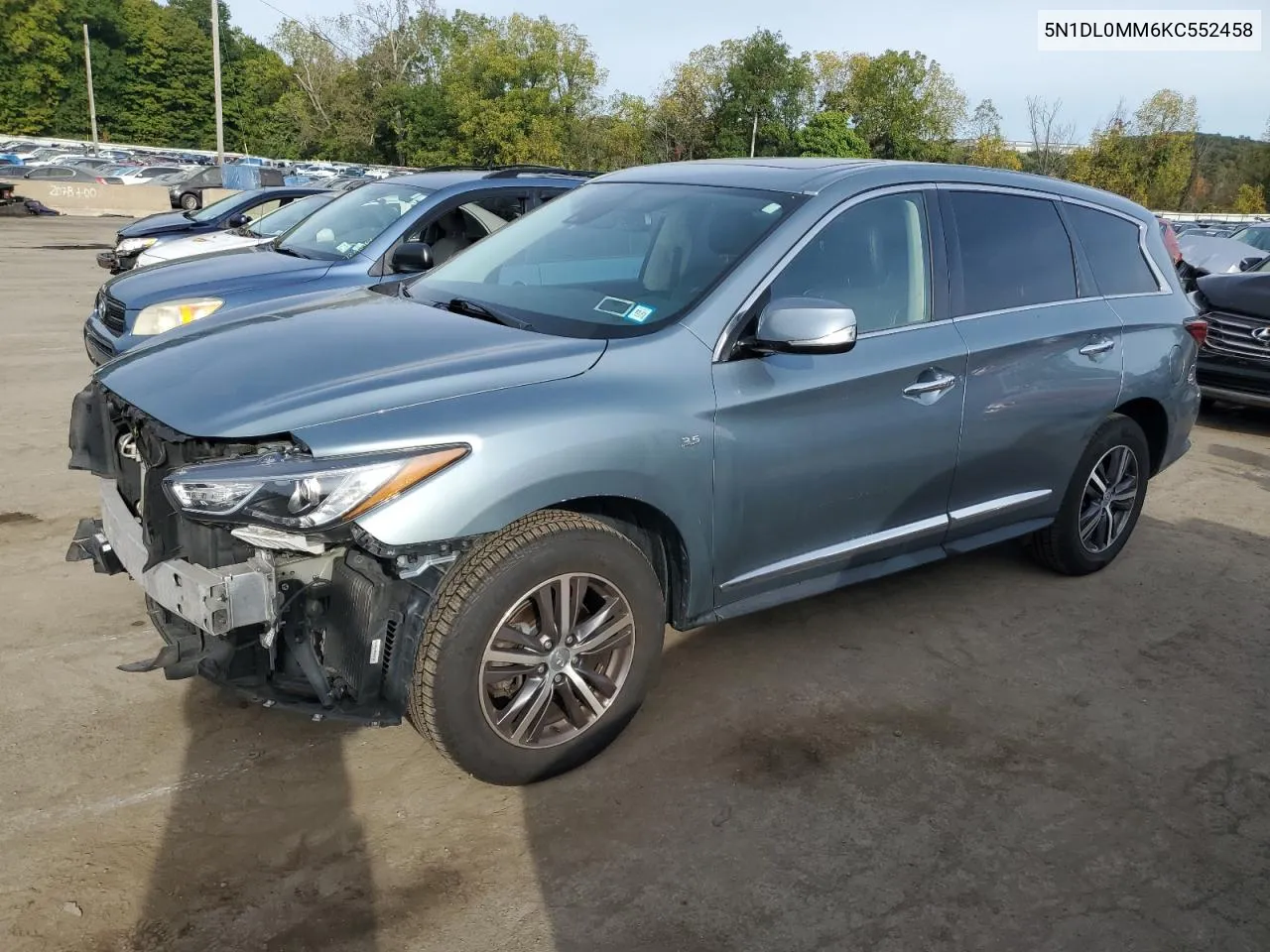 2019 Infiniti Qx60 Luxe VIN: 5N1DL0MM6KC552458 Lot: 72417614