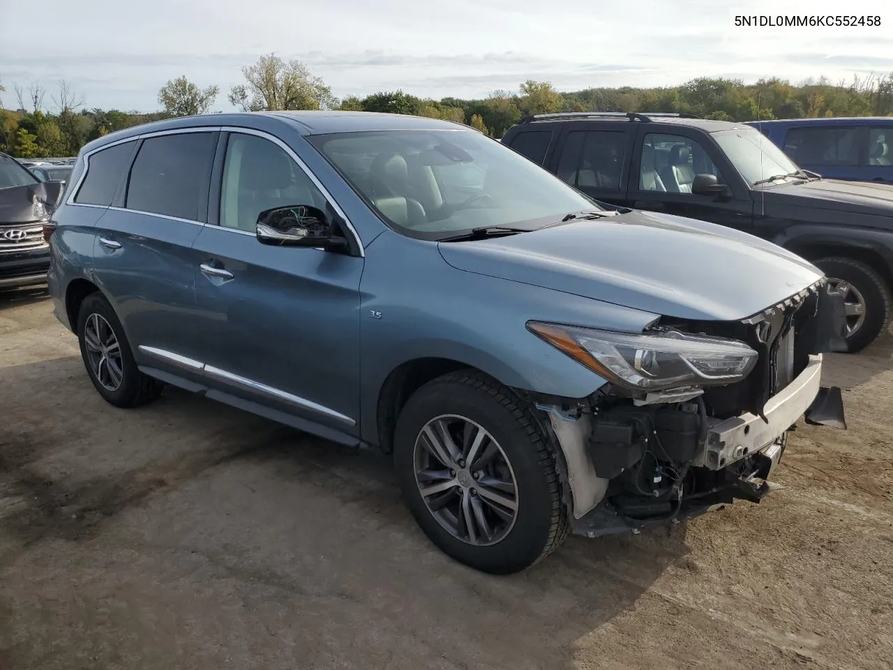 2019 Infiniti Qx60 Luxe VIN: 5N1DL0MM6KC552458 Lot: 72417614