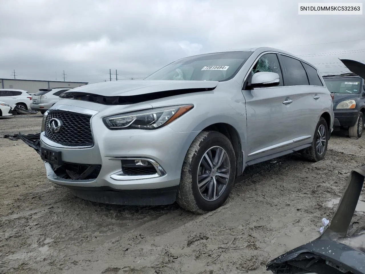 2019 Infiniti Qx60 Luxe VIN: 5N1DL0MM5KC532363 Lot: 72615494